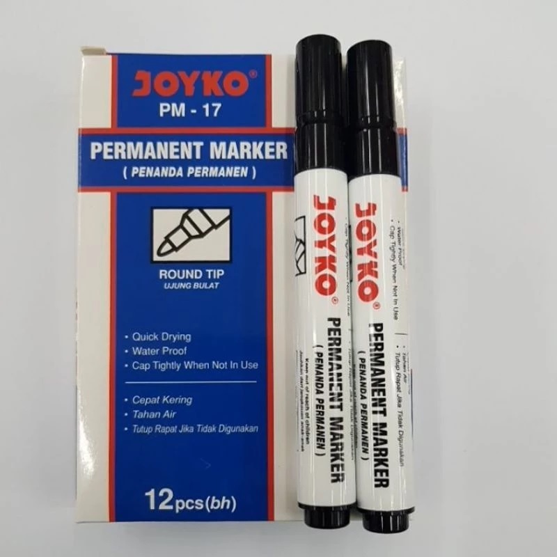 

Spidol Permanen Joyko PM 17 Warna Hitam PM-17 Harga 1 pcs