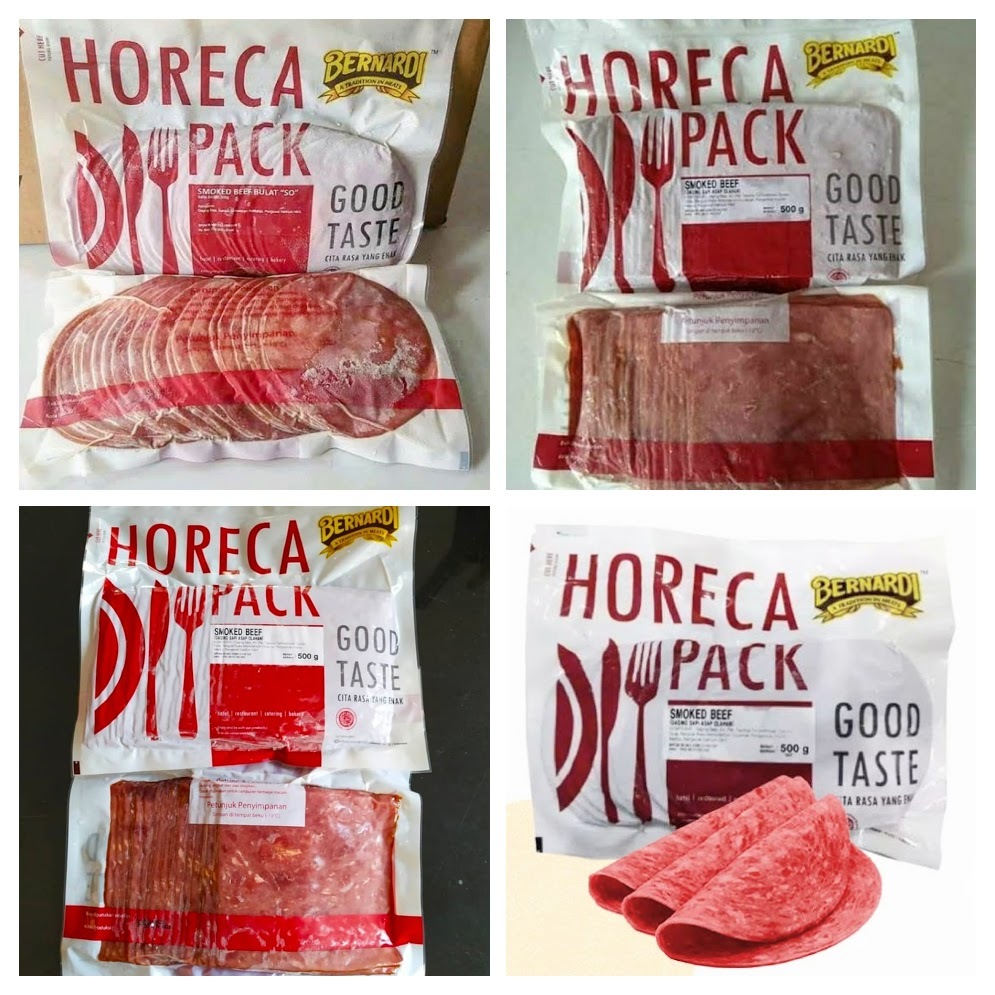 

Bernardi Smoked Beef Horeca Pack | Bulat isi 26 slices | Kotak isi 20 slices | 500gr