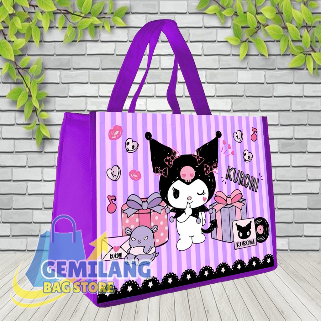 READY STOK Tas Ulang Tahun Kuromi / Tas Ultah Ukuran KFC Snack / Tas Ultah Terlaris / Tas Ulang Tahu