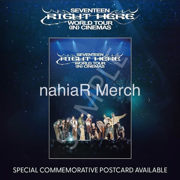Seventeen: Right Here - World Tour in Cinemas x CGV Official Postcard