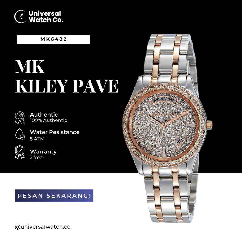 Jam Tangan Wanita Kiley Pave MK6482 Watch