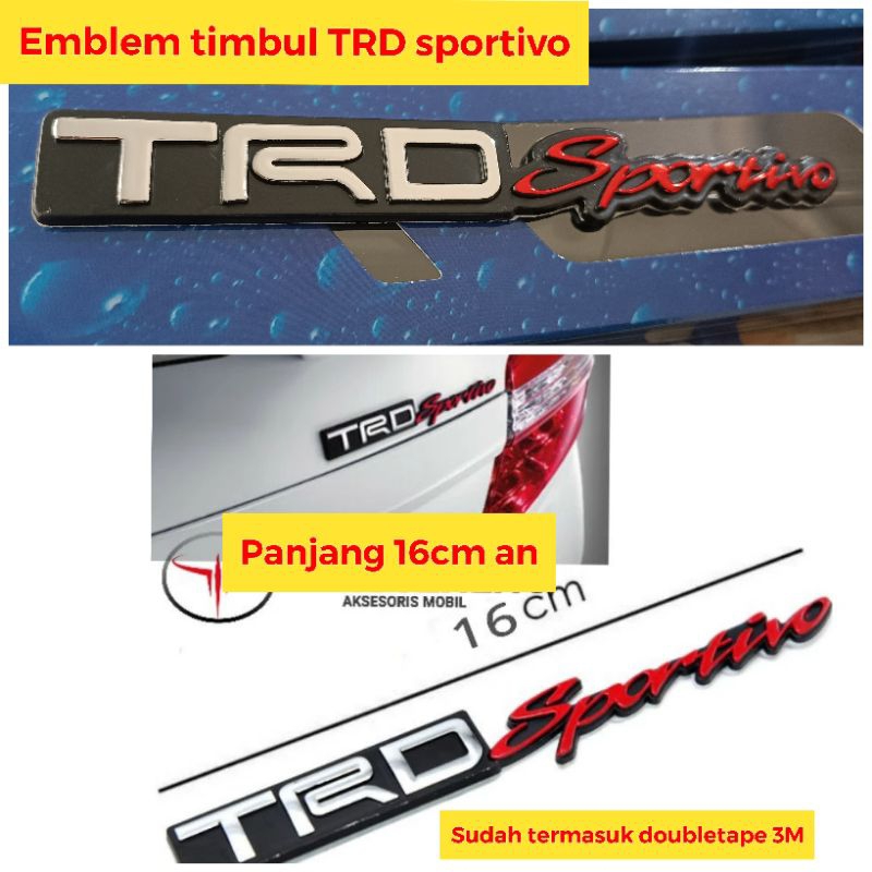 Emblem TRD variasi emblem trd sportivo