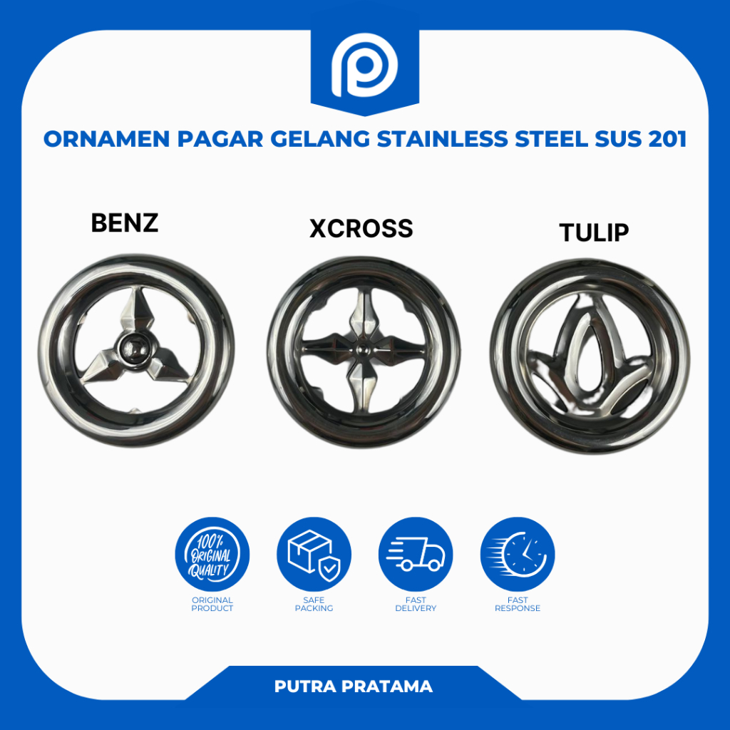ORNAMEN PAGAR GELANG STAINLESS STEEL SUS 201 | AKSESORIS PAGAR STAINLESS STEEL ORNAMEN PAGAR