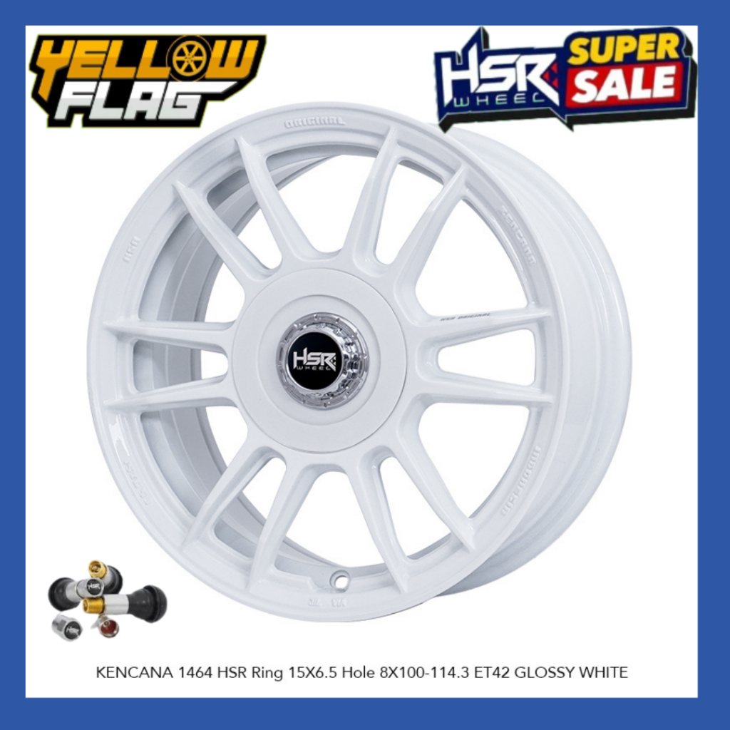 VELG MOBIL RACING RING 15 HSR KENCANA UNTUK AVANZA COROLA BRIIO DLL NEW HSR ORIGINAL