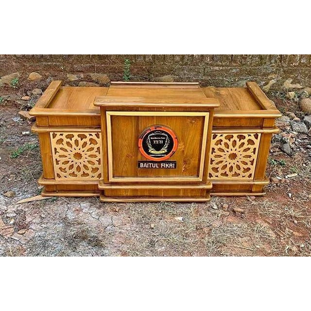 Meja Ceramah Lesehan Pengajian [ Tapanuli Utara ] Podium Pidato Lesehan | Meja Pengajian Praktis