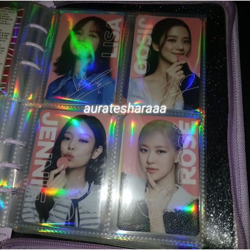 pc photocard oreo blackpink jennie lisa rose jisoo