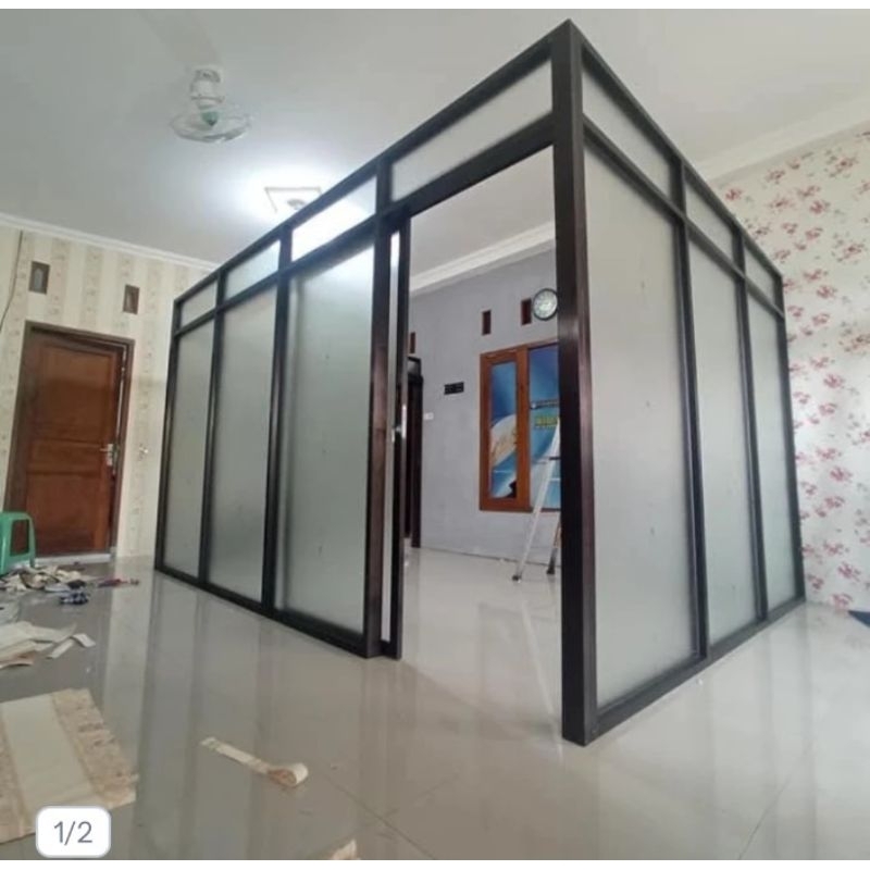 Partisi Aluminium Kaca