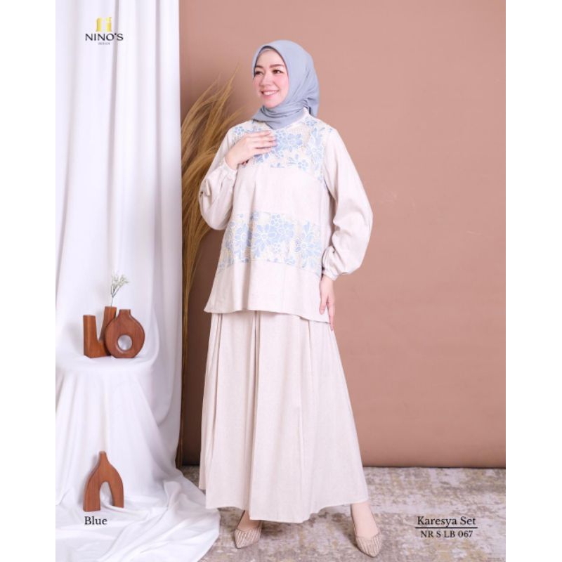 Karesya set rok premium by Ninos sister