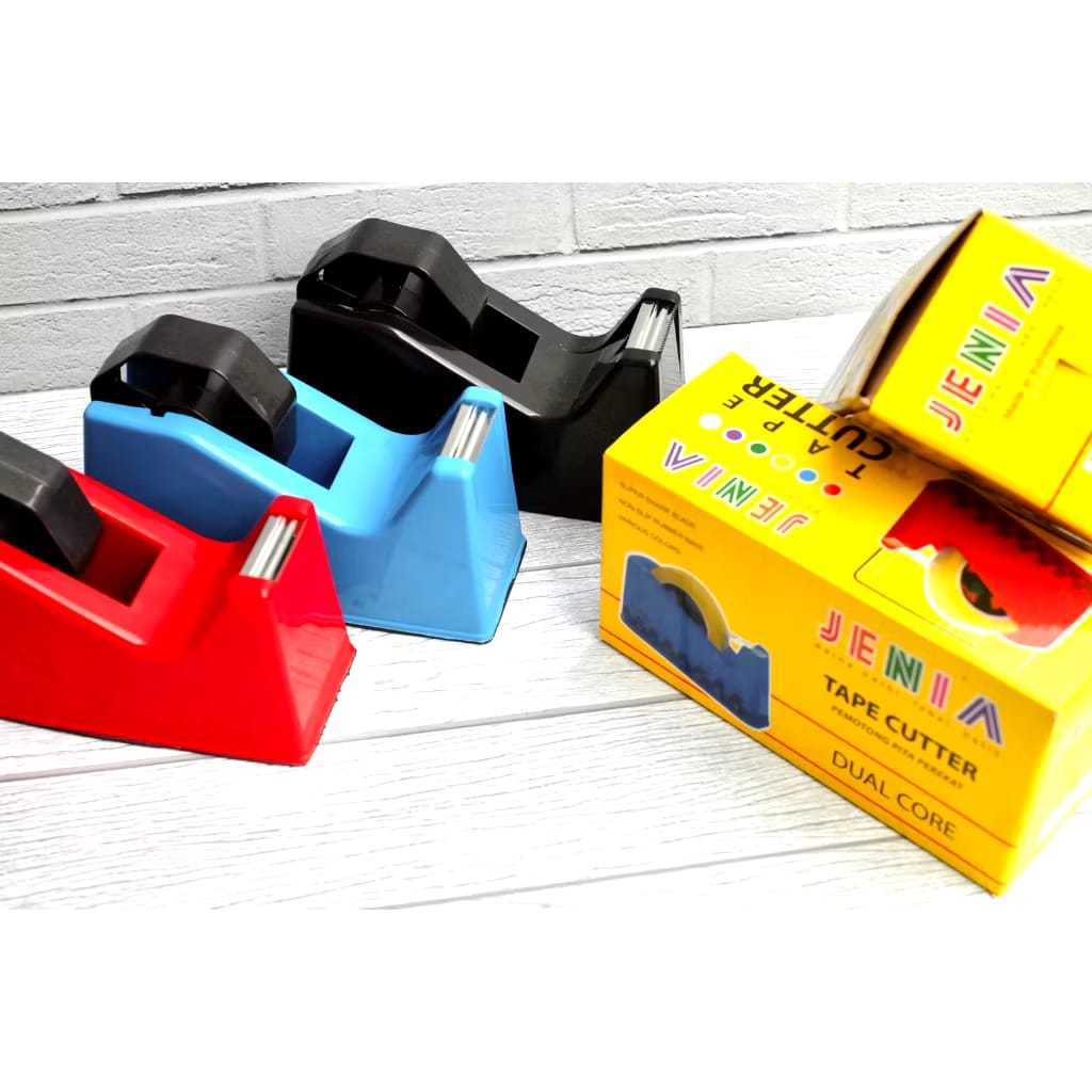 

Tape Dispenser Isolasi JENIA/Tape Cutter/Tempat Pemotong Lakban Solasi