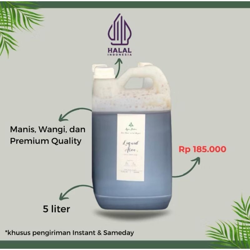 

Gula Aren Cair 5 Liter / Gula Aren Cair 5 Liter Murni / Liquid Gula Aren