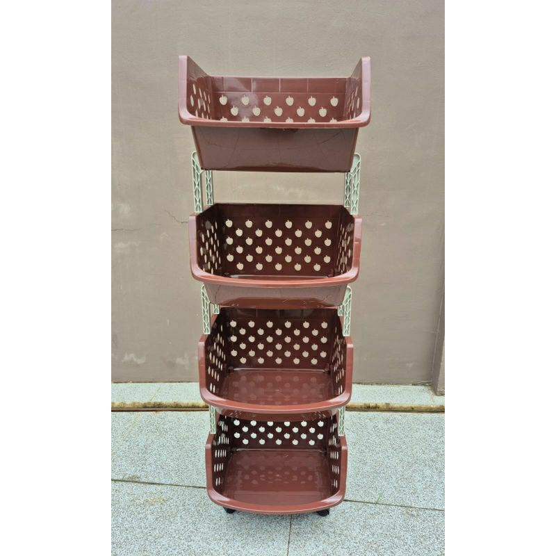 Rak Buku Susun 4 / Rak Mainan Susun 4 / Rak Susun 4 / Rak Plastik Susun 4