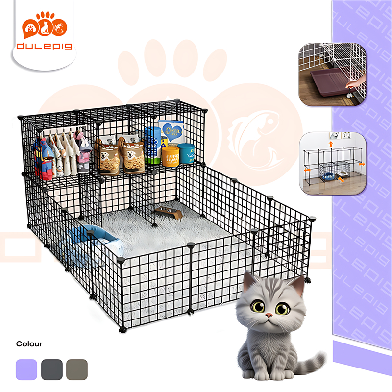 Kandang Kucing Tingkat Pagar Kucing Tinggi Kandang Kucing Kandang Hewan