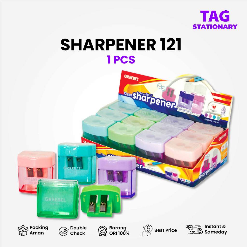 

Rautan Pensil Greebel Serutan Sharpener 121 (PCS) / Rautan Pensil Timur Agung Grosir