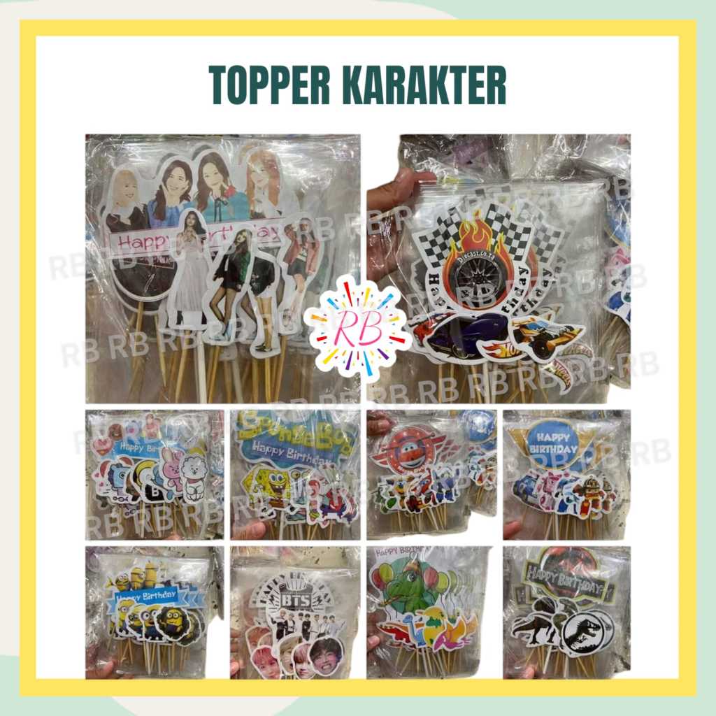 Topper dino minion spongebob hotwheels bts 21 blackpink jurassic freefire poli superwings mermaid