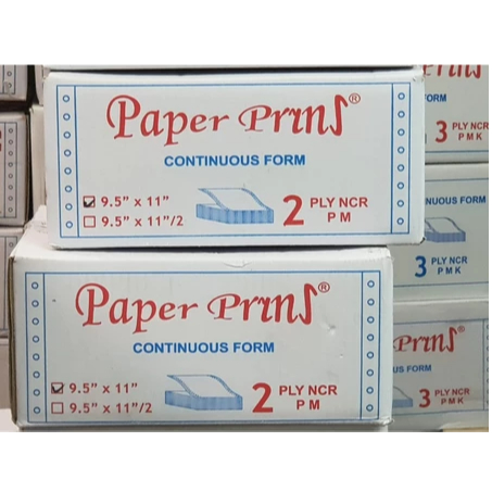 

CONTINUOUS FORM 91/2 X 11/2 2PLY PAPERPRYNS (BAGI 2)