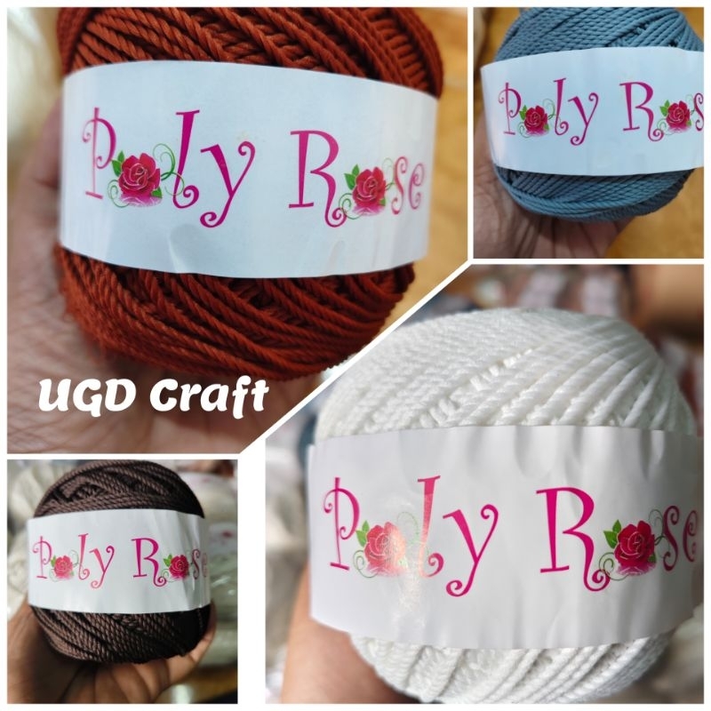 Benang Rajut Poly Rose 100 gram