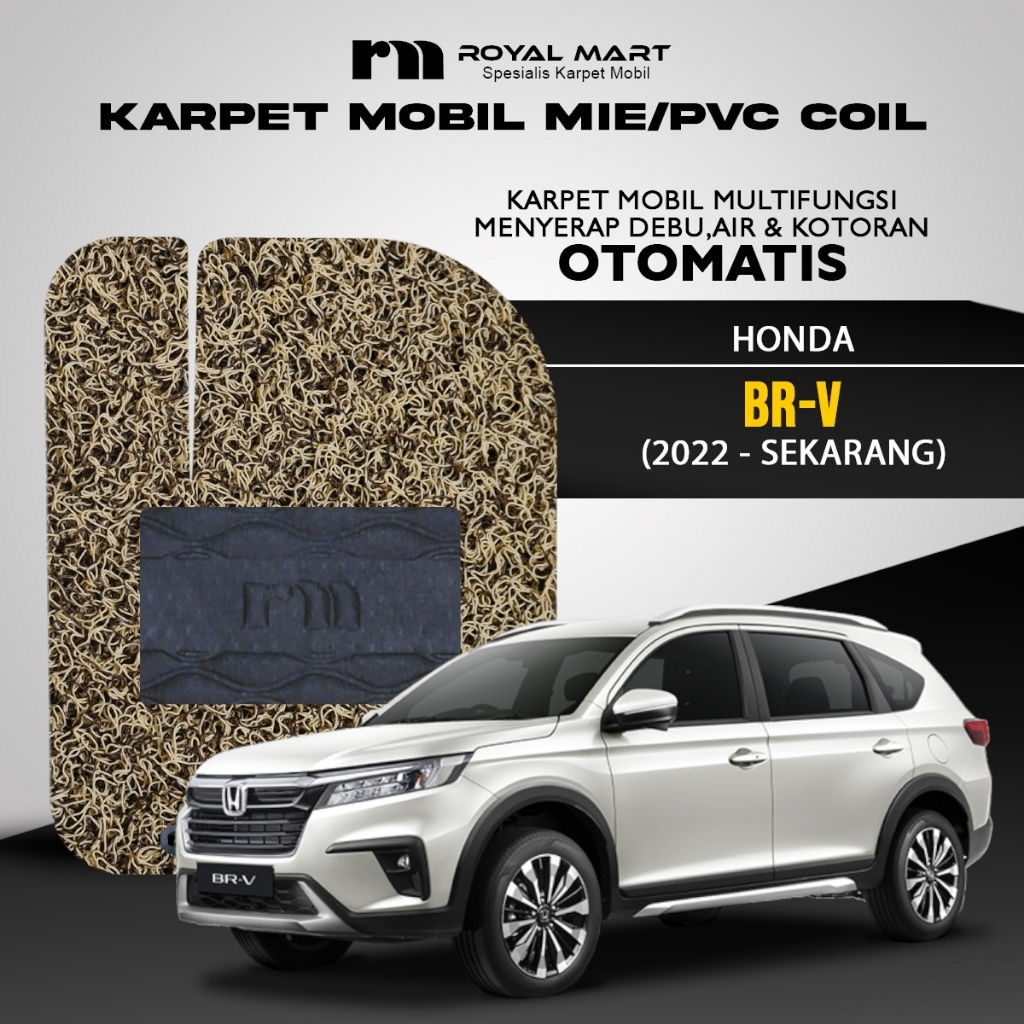 ROYAL MART Karpet Mobil Mie Premium HONDA BRV 2022-Sekarang Full Set Bergaransi