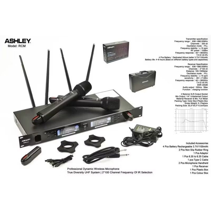 Mic Wireless Ashley RCM- Series 2 Handheld ORIGINAL