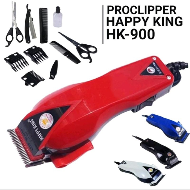 COD - Mesin Cukur Listrik Happy King HK 900 Sistem Charger - Alat Cukur Potong Rambut Jenggot Kumis