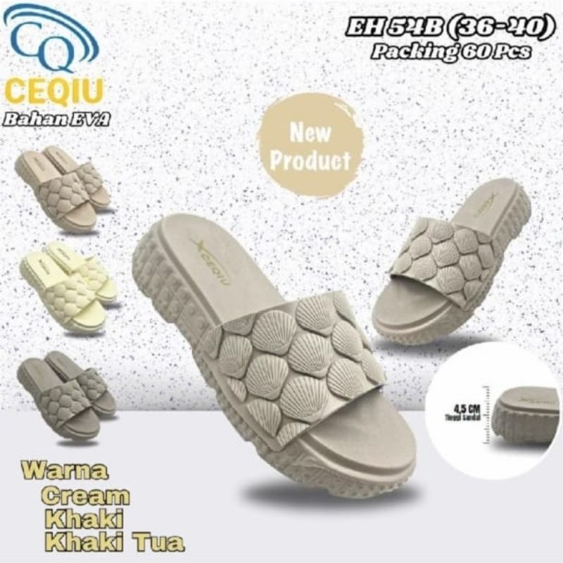 Sandal ceqiu /hiasan kerang