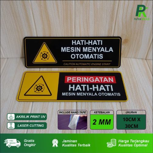 

Akrilik Papan Sign Mesin Menyala Otomatis