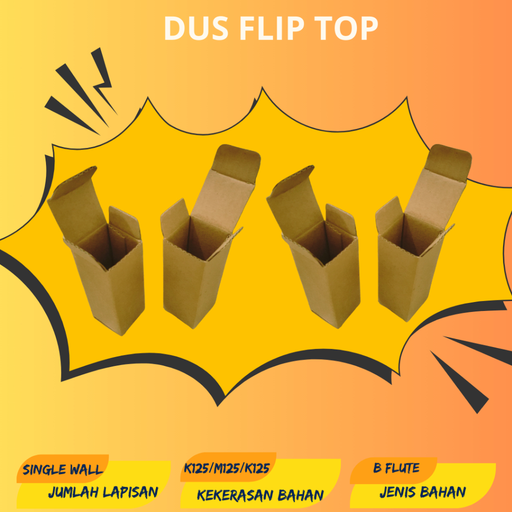 

Kadus Flip Top Polos Ukuran 3,8x3,8x12,8 cm