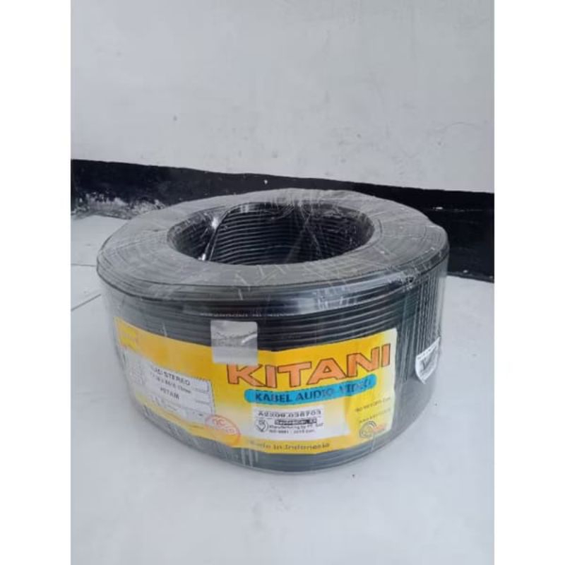 Kabel Head Skerem Stereo 1 Rol Merk Kitani Panjang 100 Meter (Bukan Kabel Mic) Bagus