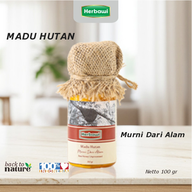 

Herbawi Madu ASLI HUTAN / Madu Murni / Madu Raw Honey / Madu Hutan Asli 100gr