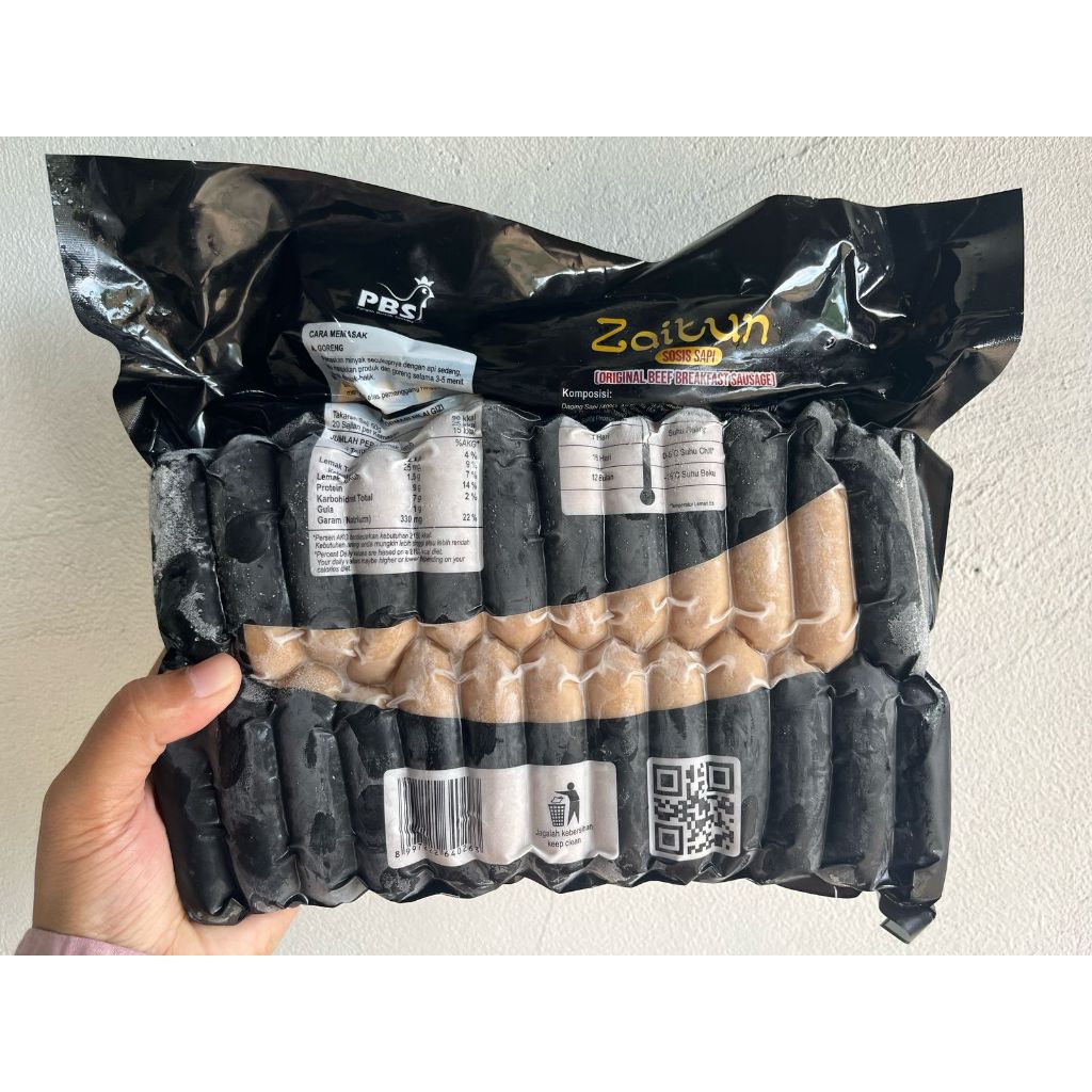 

Zaitun Sosis Sapi / original Beef Breakfast sausage 1kg