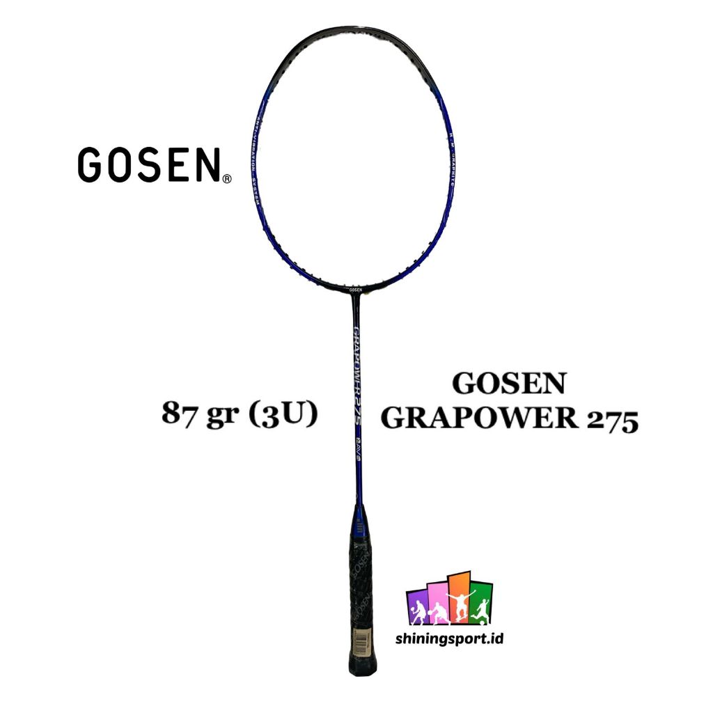 Raket Badminton Gosen Grapower 275 (+ Free Kaos & Towel Grip 2 pcs)