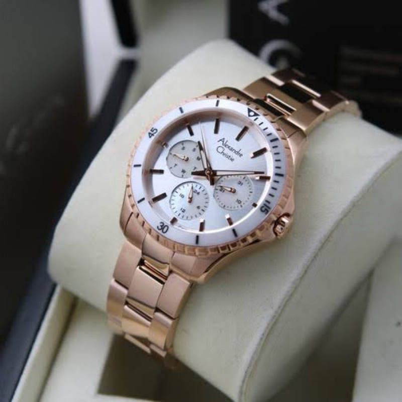ALEXANDRE CHRISTIE 2A54 AC 2A54 AC2A54 JAM TANGAN WANITA ORIGINAL