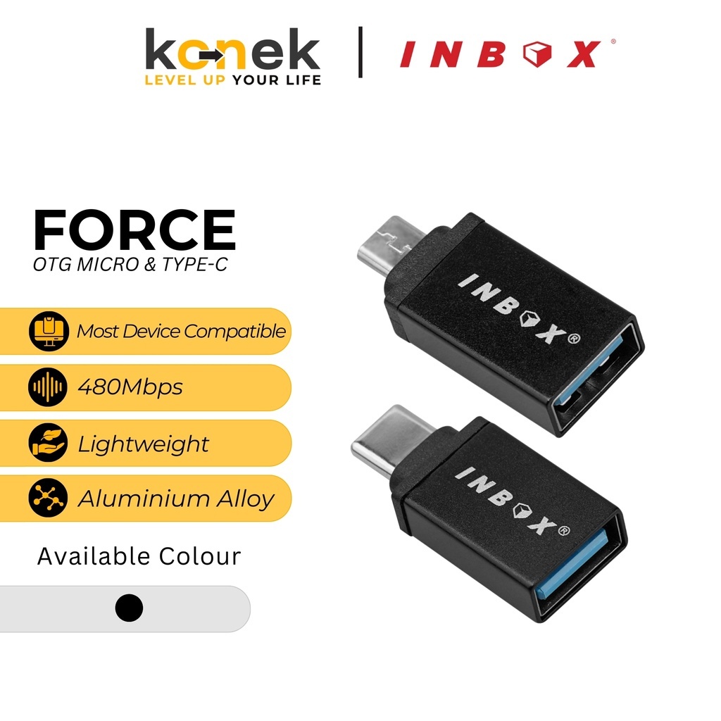 Inbox OTG Micro Type C Converter USB Connector Andorid / Converter Type C to Micro USB