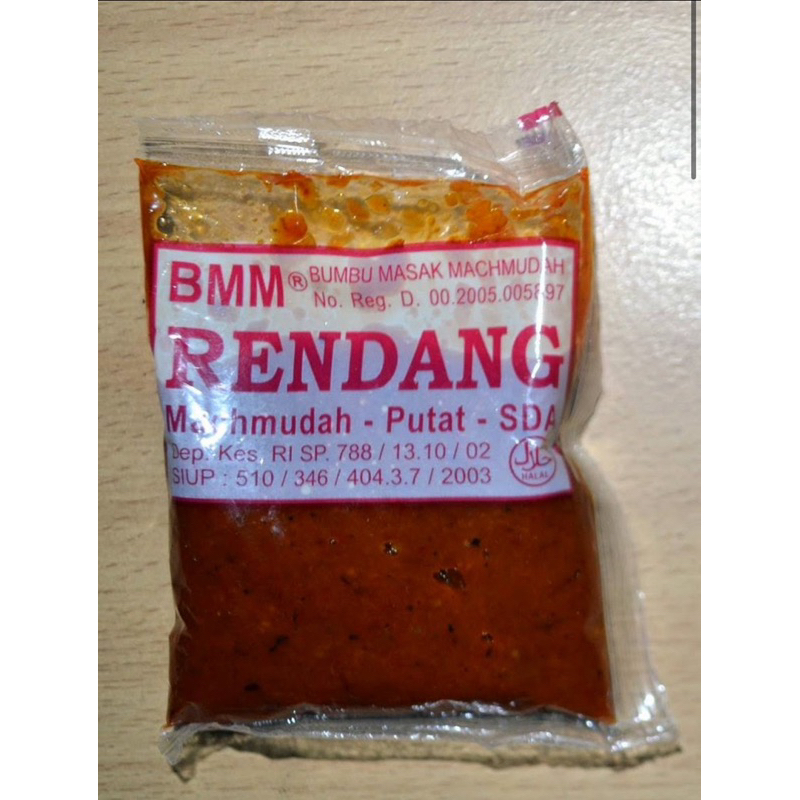

Bumbu Rendang Daging Sapi Bumbu Masak Machmudah BMM Sidoarjo Bumbu Instant Halal Mahmuda Machmuda Mahmudah Mbokni Malang Jawa Timur Jatim