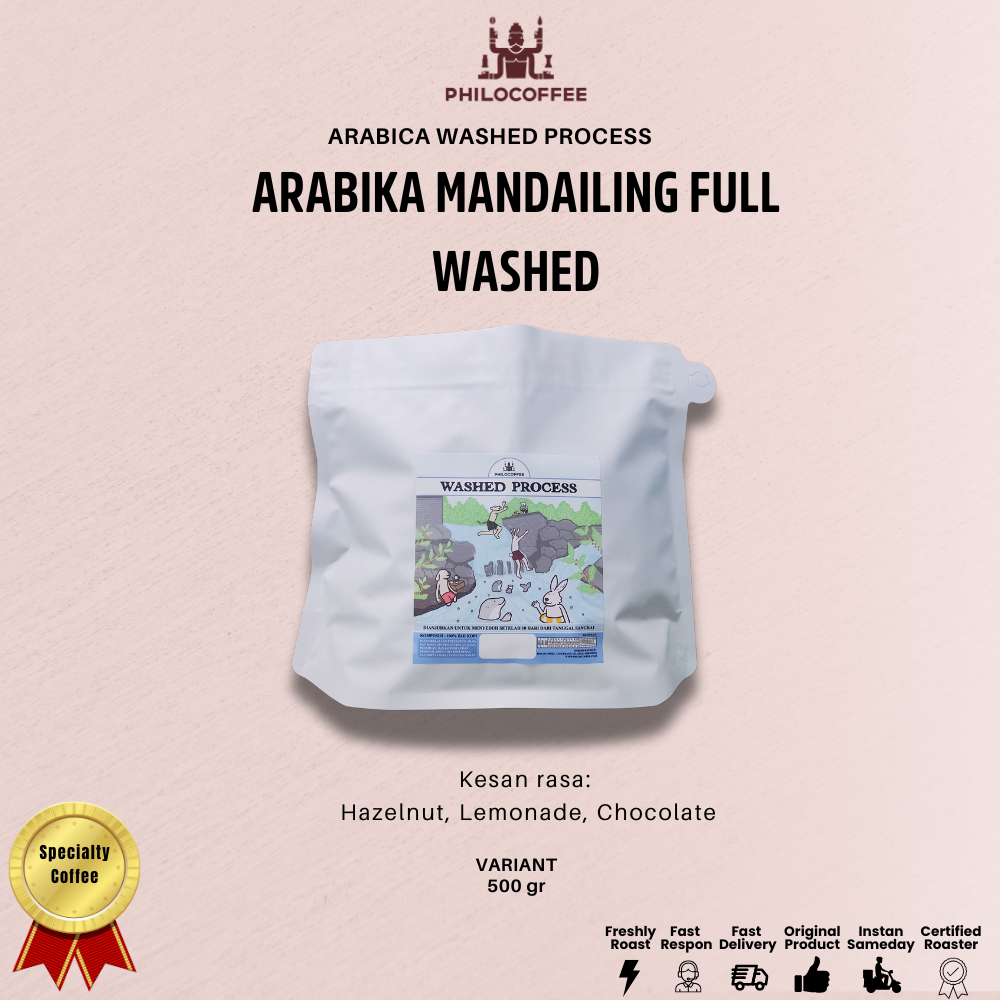 

Biji Kopi Arabika Mandailing Full Washed 500gr | Arabica Coffee - 500gr, Biji Kopi