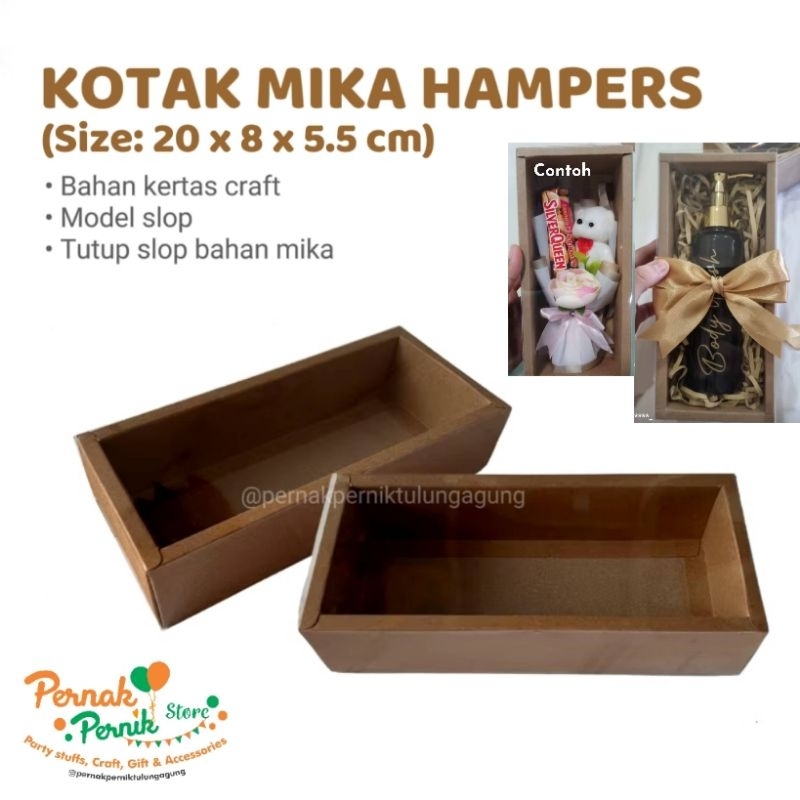 

Kotak Mika - Kotak Mika Hampers (20 x 8 x 5,5)