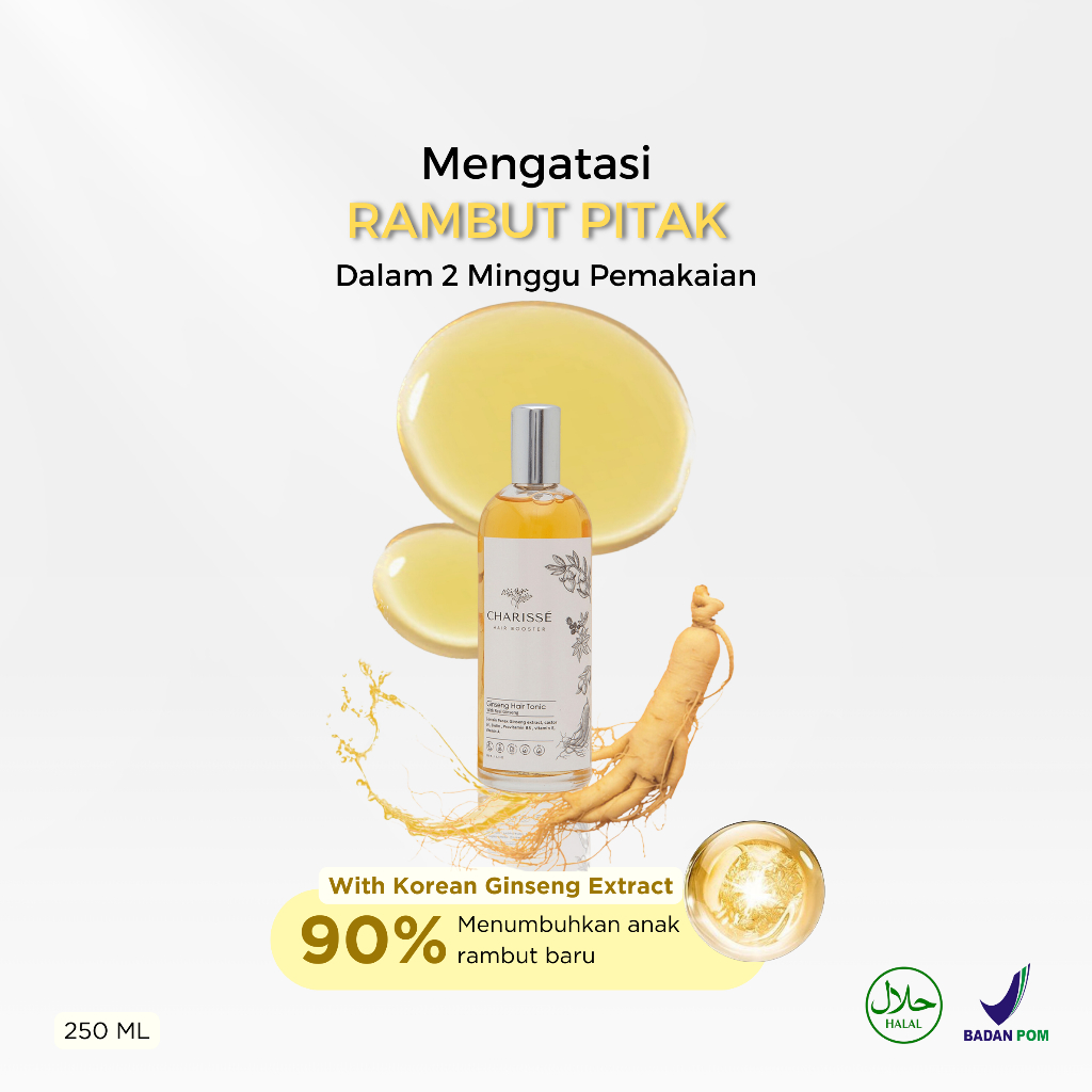 CHARISSE Hair Tonic Ginseng | Charisse Ginseng Hair Tonic | Charisse Hair Booster | Hair Tonic 100ml