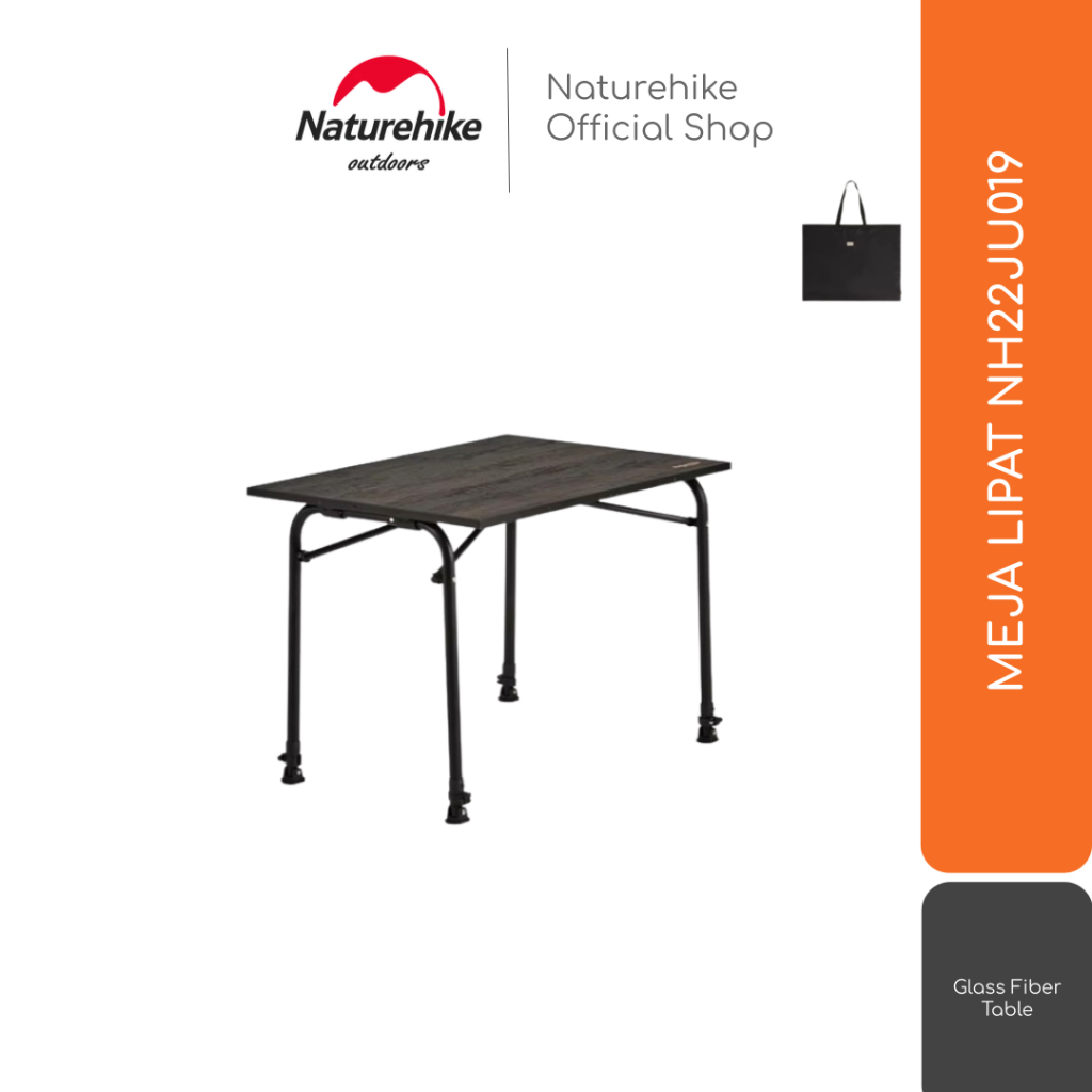 MEJA LIPAT GLAMPING ULTRALIGHT FIBERGLASS ALUMINIUM FG03 NATUREHIKE NH22JU019