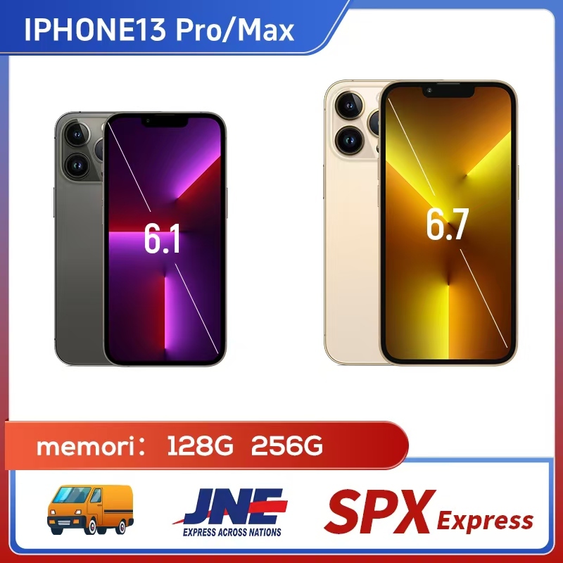 iPHONE 13Pro 128GB 256GB Tangan kedua 100%ORI LCD MULUS NORMAL FULSET Kondisi Perfect apple 13ProMax