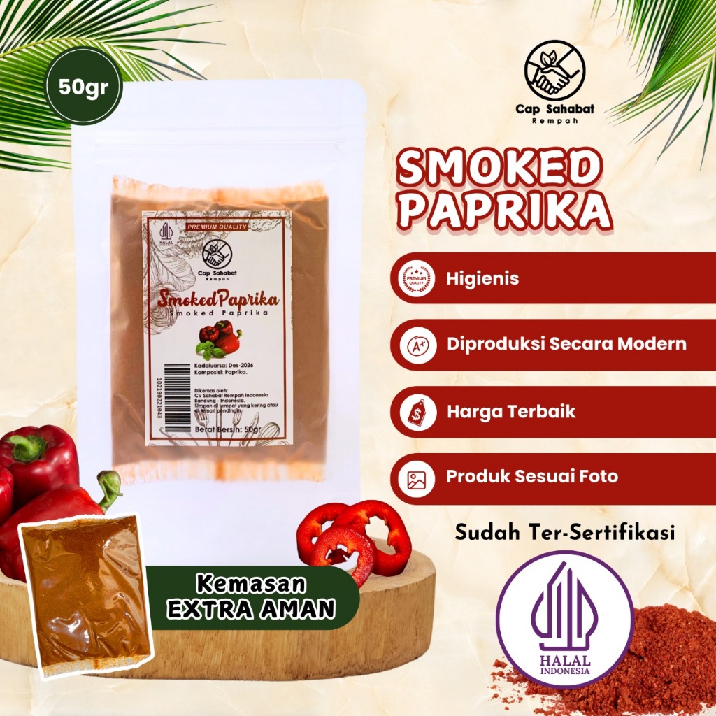 

50gr Smoked Paprika Powder / Paprika Asap Bubuk