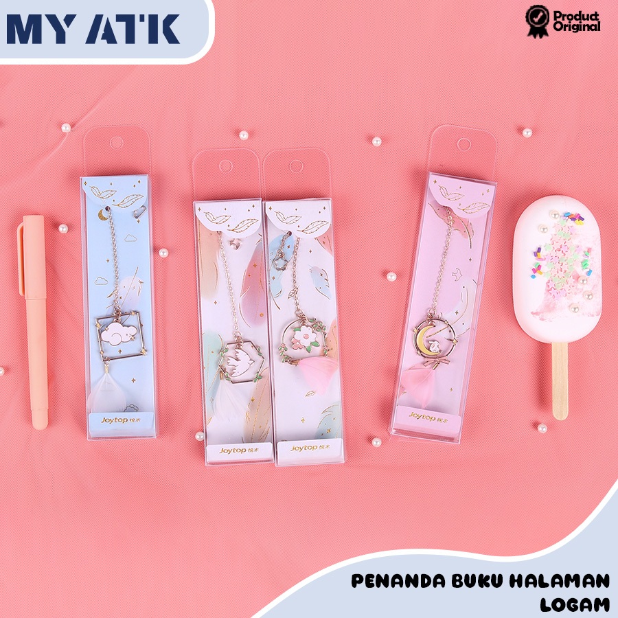 

Pembatas Halaman Kertas Metalic Penanda Buku Aesthetic / Penanda Buku Bookmark Logam Cute / Paper Clip Liontin Bahan Metal