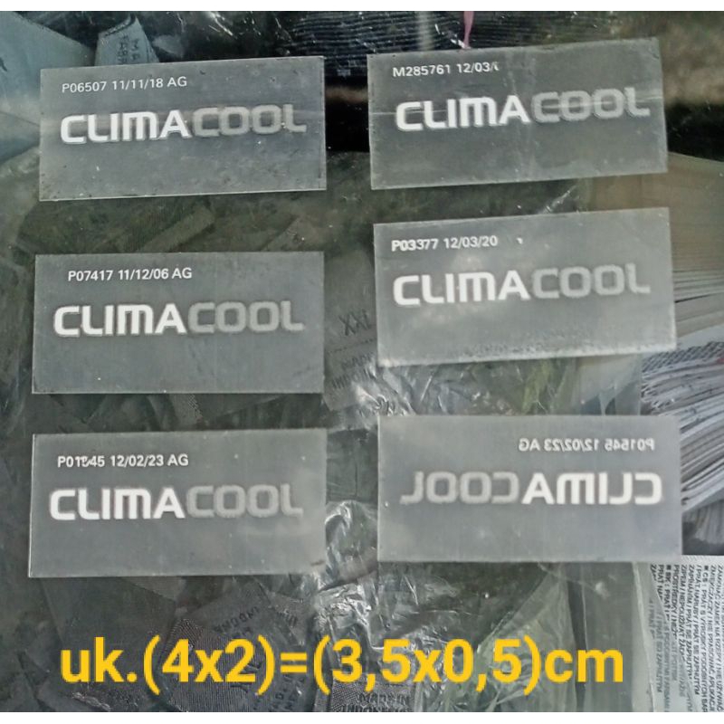 

label merek gosok/setrika label merek tag climacool & climalite