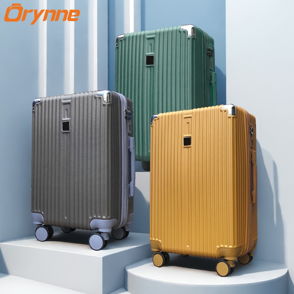 [Yang murah]Orynne Koper 20 inch 24inch Double Zipper Koper Aesthetic Koper Perjalanan 2037