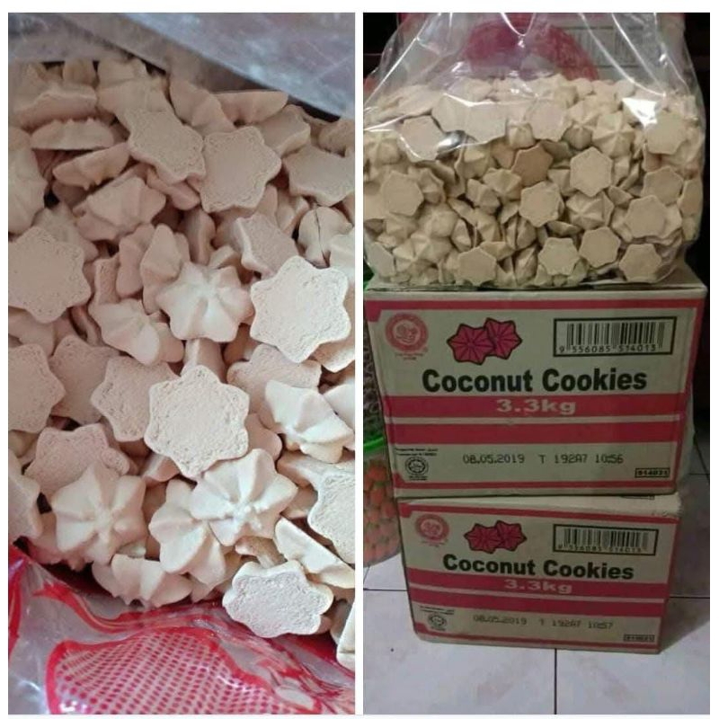 

Kue Bangkit Kelapa Malaysia Ecer 500 gr - Coconut Cookies - Biskuit Ping Pong Hup Seng Pingpong Hupseng