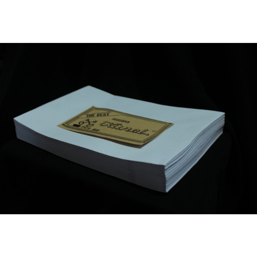 

AMPLOP HVS PUTIH D 24X35 CM TANPA PEREKAT 100 GRAM 50 LEMBAR