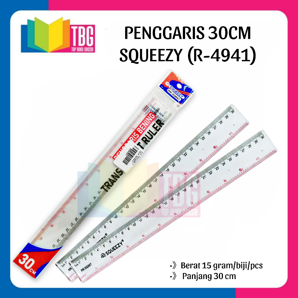 

1 PCS PENGGARIS 30CM SQUEEZY / PENGGARIS TRANSPARAN / PENGGARIS ACRYLIC 30CM (R-4941)