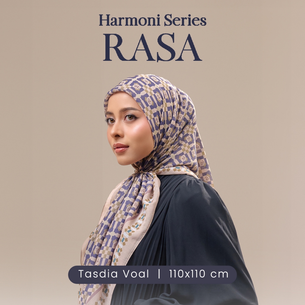 ZM Zaskia Mecca - Rasa Scarf Tasdia Voil Hijab Motif - Harmoni Series