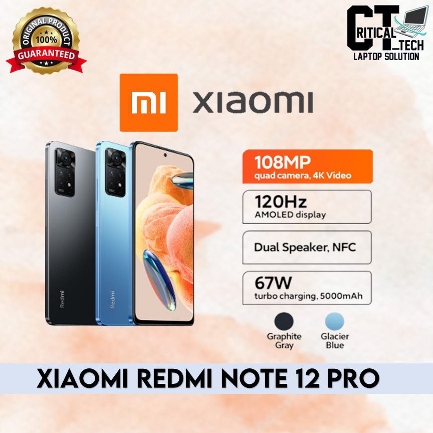 XIAOMI REDMI NOTE 12 PRO 4G 6GB 128GB GARANSI RESMI