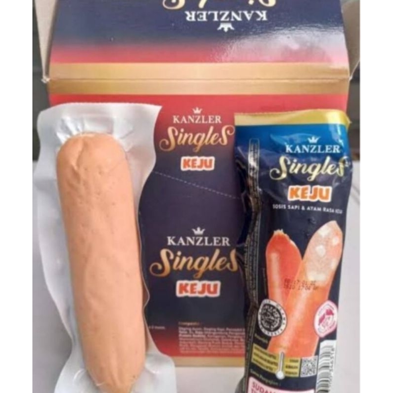 

1 Box Sosis Kanzler Singles 65 gr Varian keju (1 Box isi)