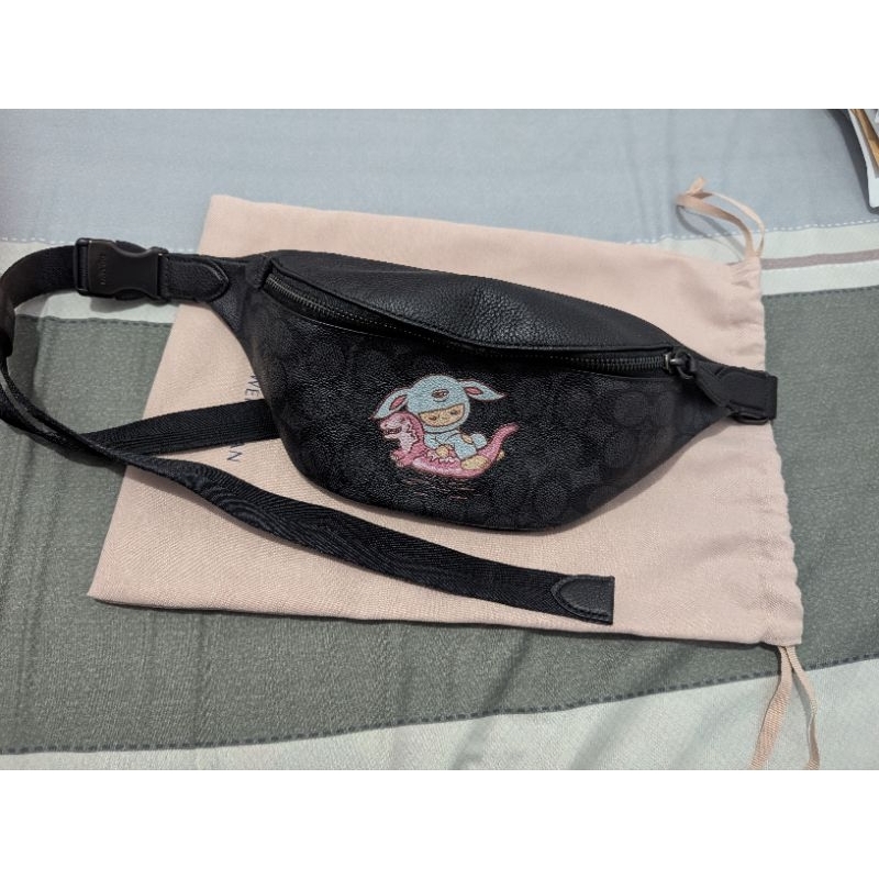 COACH Tas Waistbag Charter Belt 7 in Signature Canvas Original