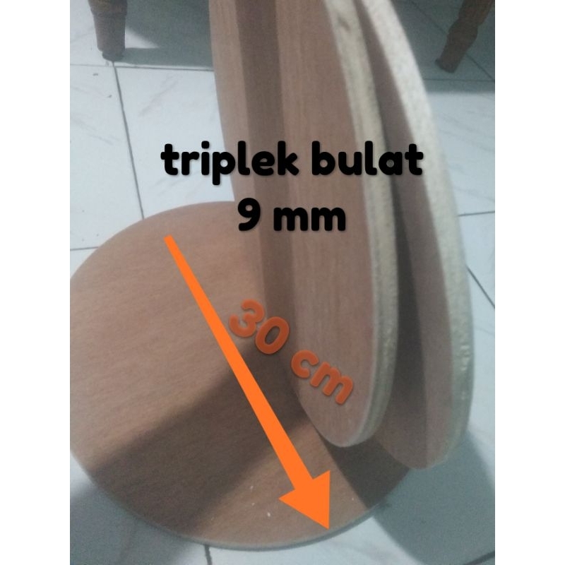 triplek bulat/ papan bulat/ papan dekorasi/ papan hiasan tebal 9 mm